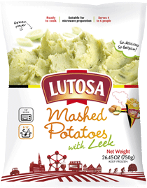 Lutosa Mashed Potatoes with Leeks Packaging