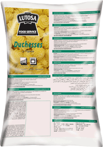 Lutosa Duchesse Potatoes Packaging